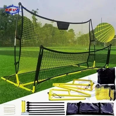 Portable Football Net High and Low Double Sided Rebounder Soccer Goal