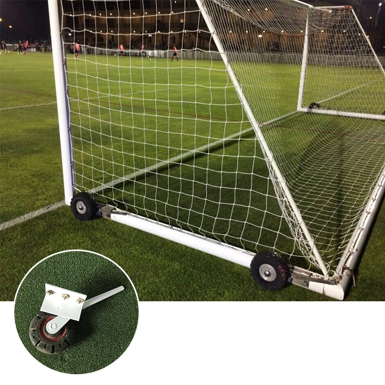 5mx2m Portable Aluminum Soccer Goalpost Football Goal with Wheel for Juniors Lym-500A