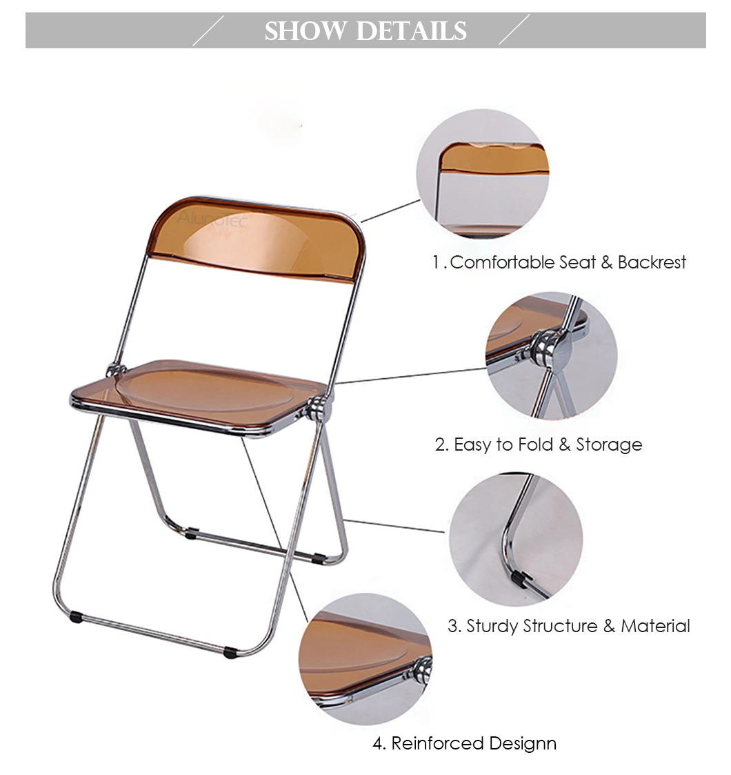 Modern Indoor Metal Fold Chair Plastic for Hotel Office/Dining/Leisure/Bar/Banquet