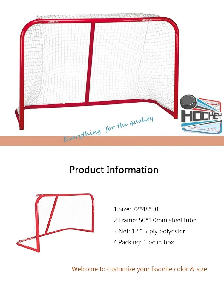 Sporting Goods Professional Portable Hockey Game Goal with Polyester Net